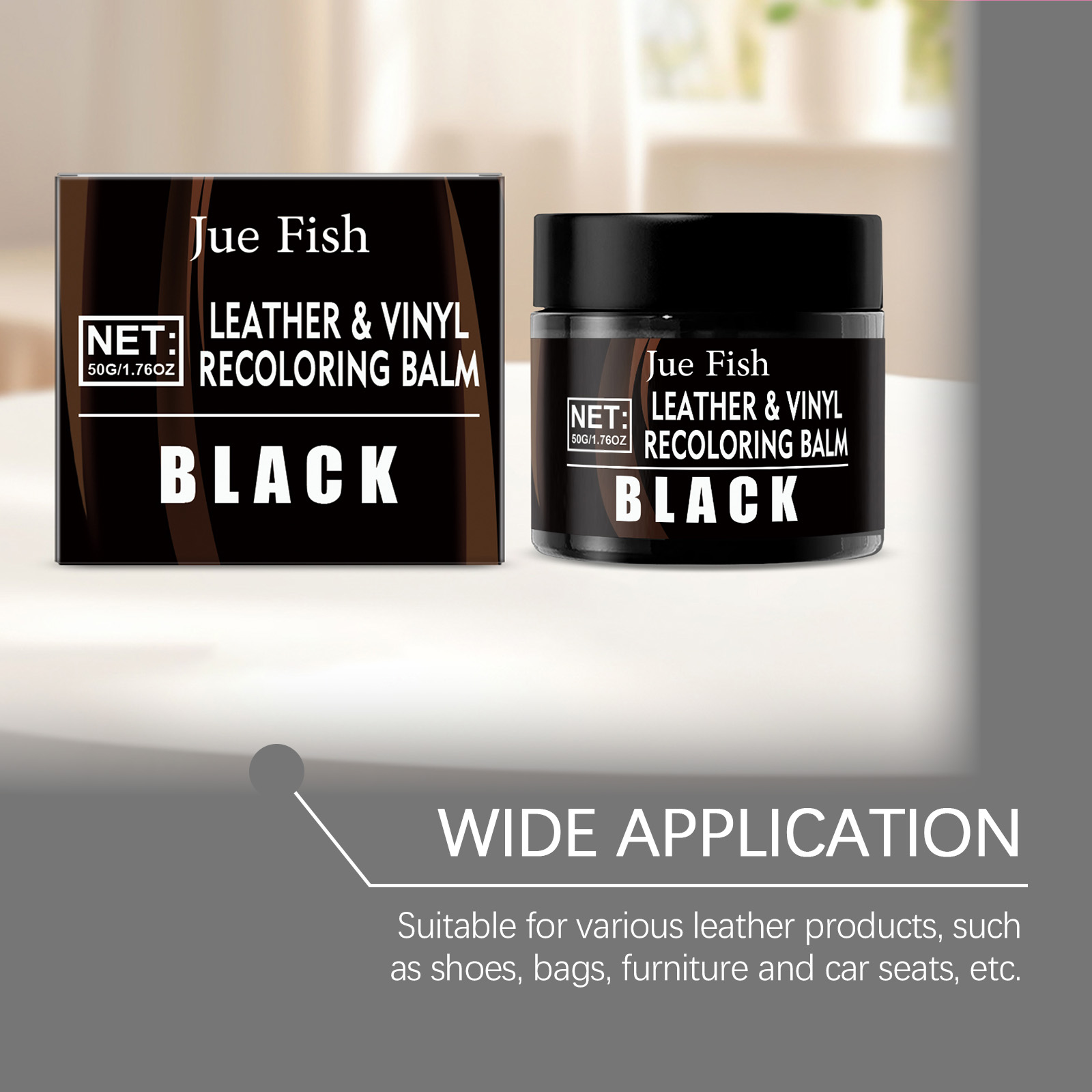 50g Black Leather Recoloring B - Leather Shoe Polish recension och pris