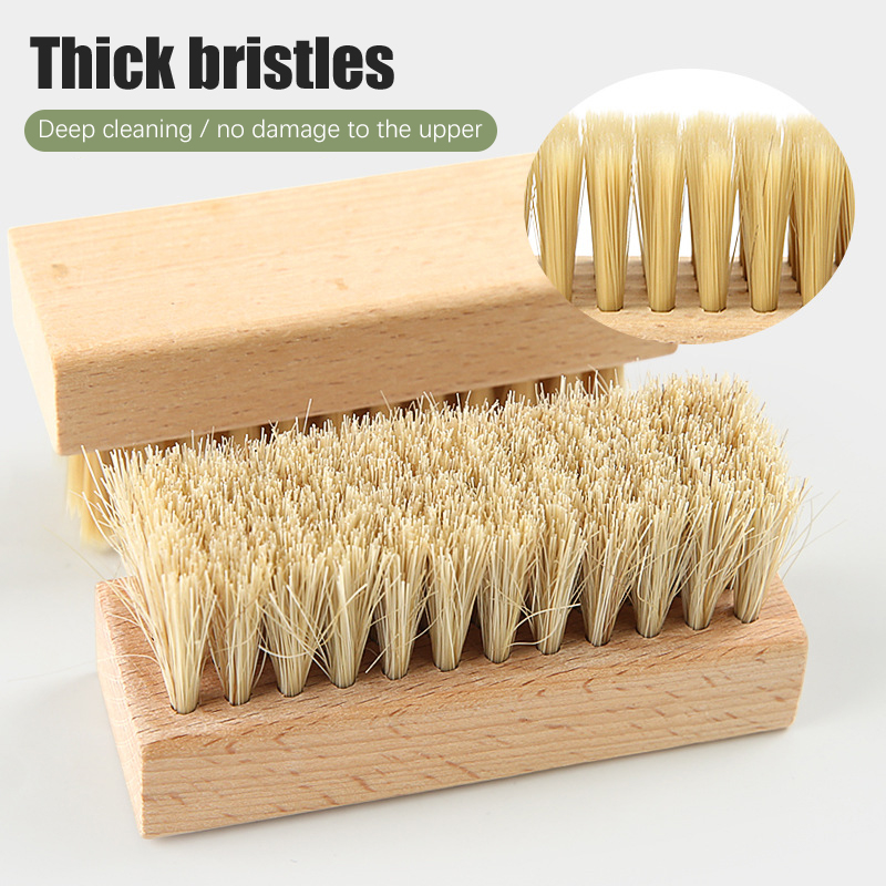 1PC Pig Bristles Shoe Brush Fo - Sneaker Cleaner recension och pris
